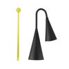 IRIN Two Tone Cowbell Metal Double Bell Binaural Cowbell Percussion Instrument Accessories with Drum Stick Children's Gifts