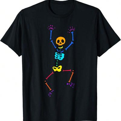 Dancing Skeletons Dance Challenge Funny Halloween T-Shirt