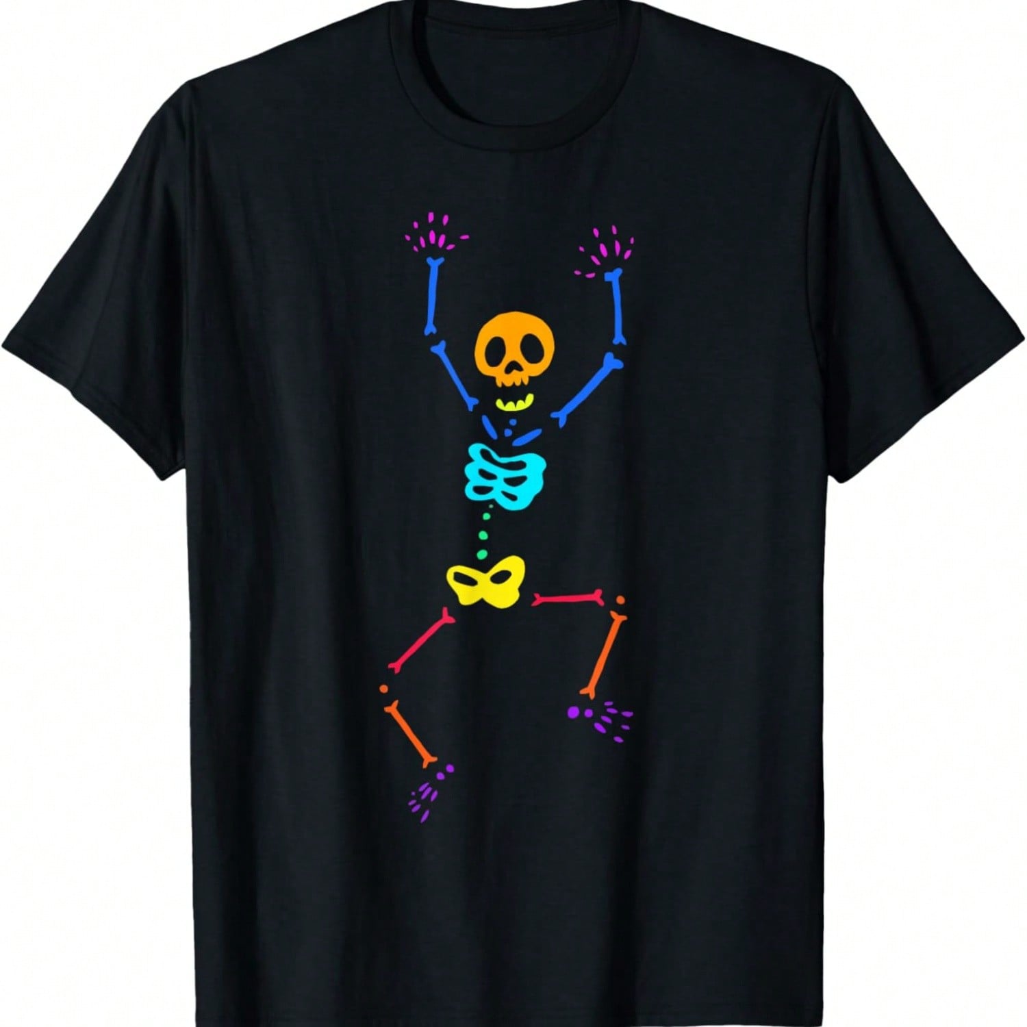 Dancing Skeletons Dance Challenge Funny Halloween T-Shirt S разноцветный