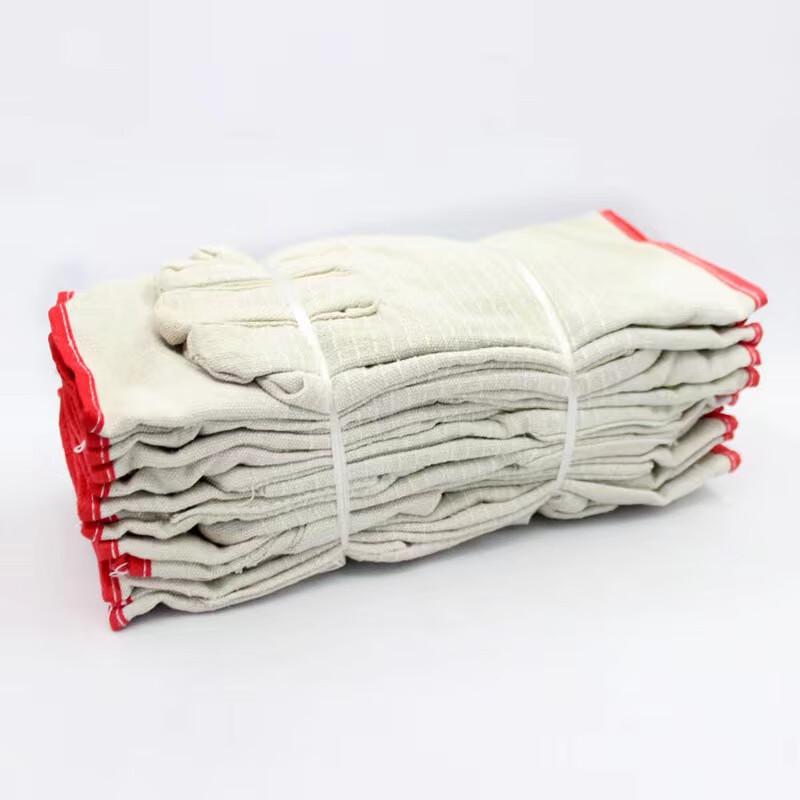 Heavy-Duty Welding Canvas Gloves (10 Pairs)