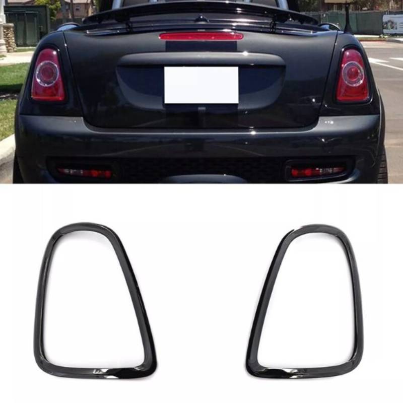 Bmw Cooper R56 R57 R58 R59 Tail Light Ring Surround Cover Trim With Black Electroplate For Custom Car Decor