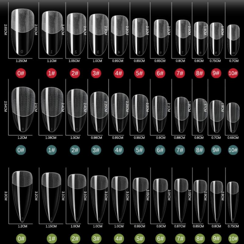 550Pcs Soft Gel Nail Tips Medium Short Almond Coffin Full Cover Matte Extension Tools Acrylic Press On Nail Diy Manicure Decor