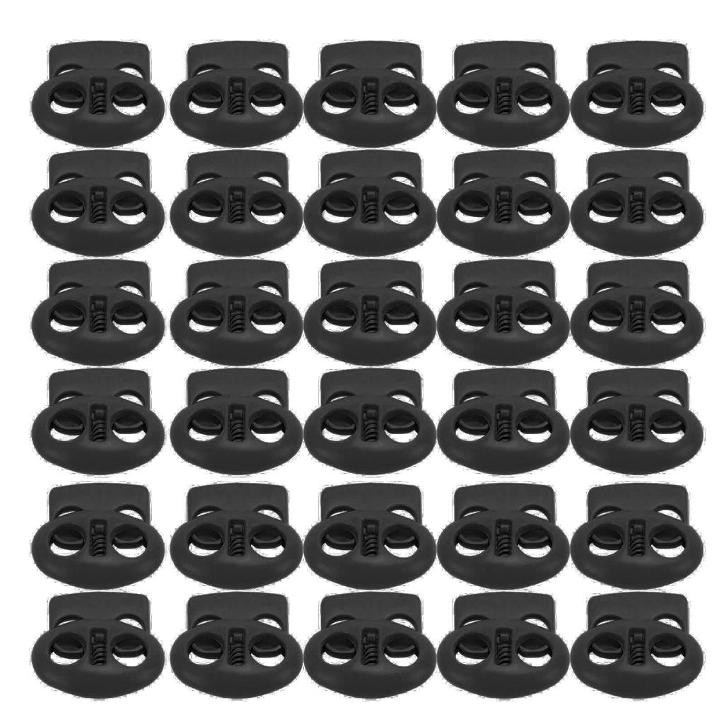 30PCS Metal Cord Locks End Spring Stop Toggle Stoppers Rustproof Lightweight Lanyard String Cord