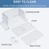 Acrylic Aquarium Breeder Box Fish Hatchery Isolation Tank with Divider Highly Transparent for Guppy Betta Nursery Fish Tank