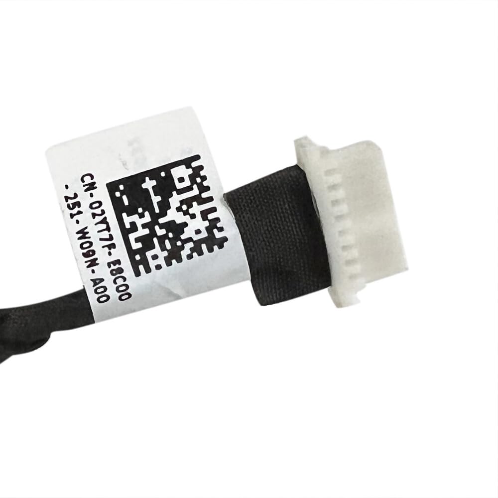 HSSDTECH DC Power Jack Charging Port Power Connector for Dell Inspiron 5300, 5301, 7400 (450.0K805.0032, 02YT7F, 450.0KW03.0021, G41KJ, 0G41KJ)