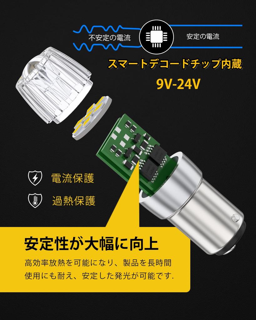 T20 LED Single Bulb for -24V Cars, White, Explosive Light, W21W LED Bulb, General