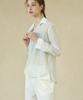 Wioi Stripe Sheer Shirt_Green