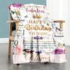 Birthday Customize Your Name Blanket Throw Customizable Blanket Durable Comfort Throw For Livingroom Seaside Bedding Living Room for All Occasions