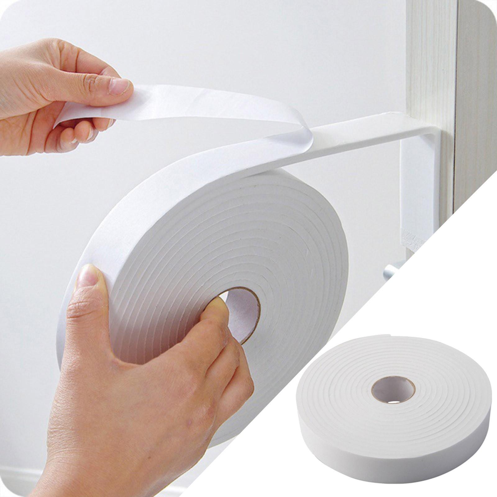 Мягкая 5м Толстая Самоклеящаяся 30мм Ширина Самоклеящаяся Уплотнительная Лента Дверь Автомобиля Шумоизоляция Резина Пылезащитная Уплотнительная Лента Окно Декор One Size белый