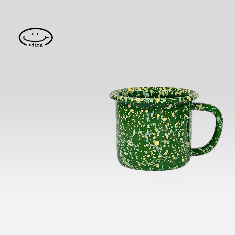 eding Korean Enamel Ink Splash Mug