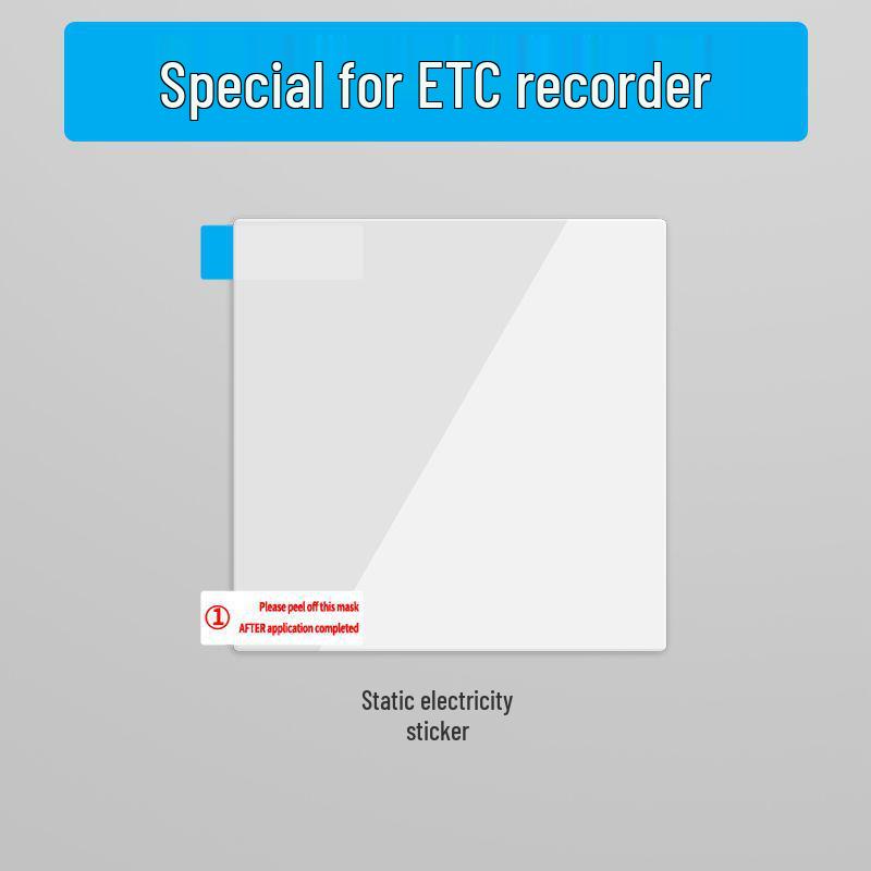 Kamera Kayıt Cihazı ve Araç Muayenesi İçin Şeffaf Statik Yapışkanlı Araç Sticker