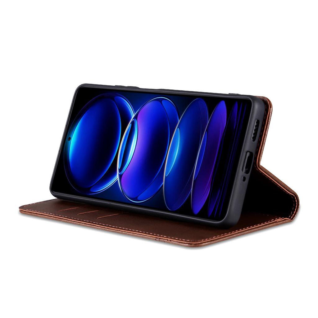 AZNS For Samsung Galaxy A06 4G Case Cowhide Texture PU Leather Wallet Phone Cover