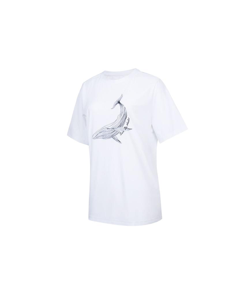 Lenomasuyeongbog Women'S Recycled Short Sleeve Rash Guard T-Shirt White Rn-Cs2F502-Wh
