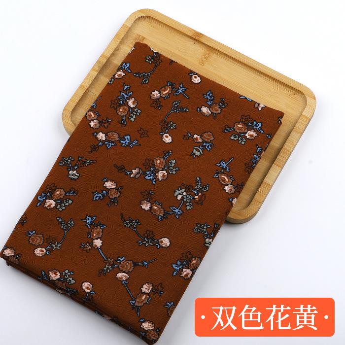 0.5m/1m/2m Vintage Ethnic Style Cotton Linen Printed Fabric for Tablecloths, Sofa Blankets Dresses Handmade DIY Clothing Fabrics