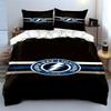 Tampa Bay Lightning Logo Bedding Set Print Bedding Set Duvet Cover Pillowcases (1* Duvet Cover 2* Pillowcases Do Not Include Comforter)