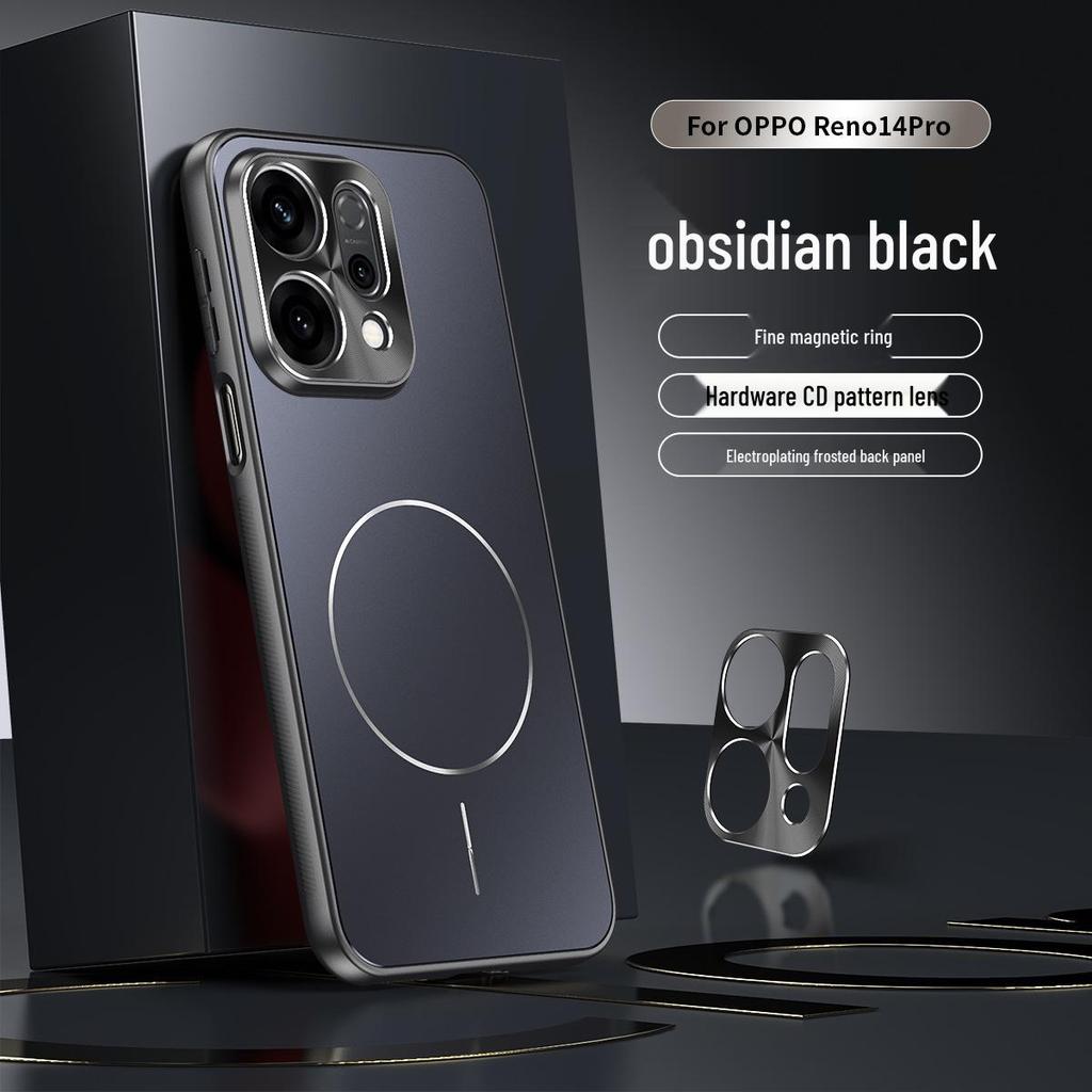 Oppo Reno14/Reno14 Pro Pełne Pokrycie Etui Anty-Upadkowe z Ochroną Obiektywu i Kompatybilnością z Bezprzewodowym Ładowaniem Samochodowym