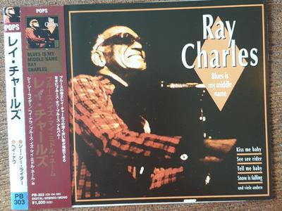 CD RAY CHARLES - Blues Is My Middle Name PB303 POPS Japan ObiRock Gebruikt