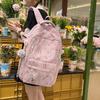 Bamboo Printed Backpack Junior High School Student Schoolbag Lightweight Large Capacity Backpack