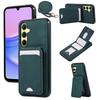 For Samsung Galaxy A17 5G/A26 5G Case Card Holder Kickstand Leather+TPU Phone Cover with Shoulder Strap
