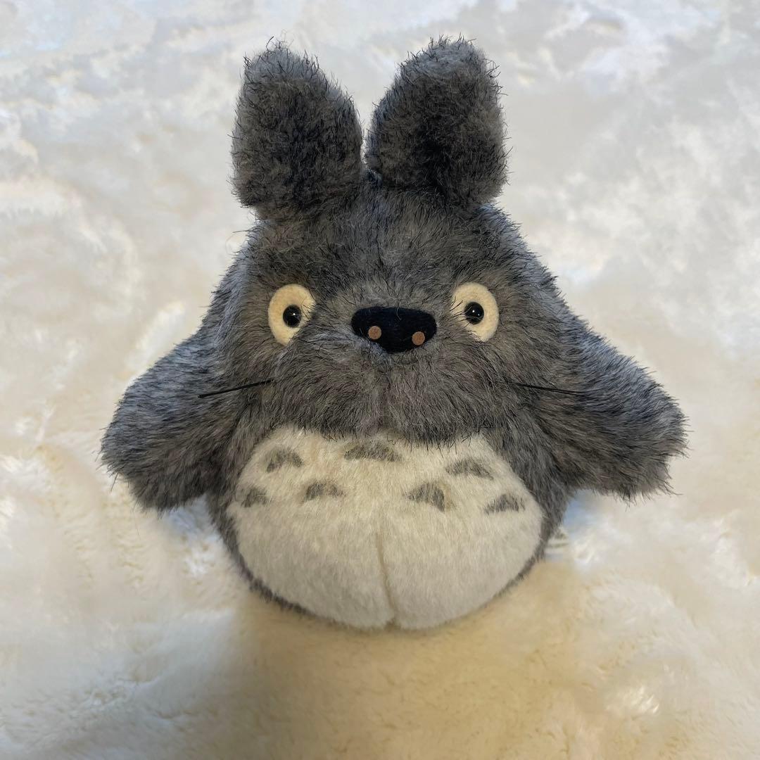 totoro stuffed toy gray