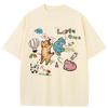 Streetwear Funny Cat Graphic T-Shirt Cotton Tshirt Unisex Tops Tees Short Sleeves T Shirt