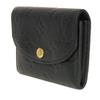 Used 12564 Porto Monnaie Rosalie M81455 7941 Current LV Logo Flower Black RFID IC Monogram Empreinte Noir Unisex from