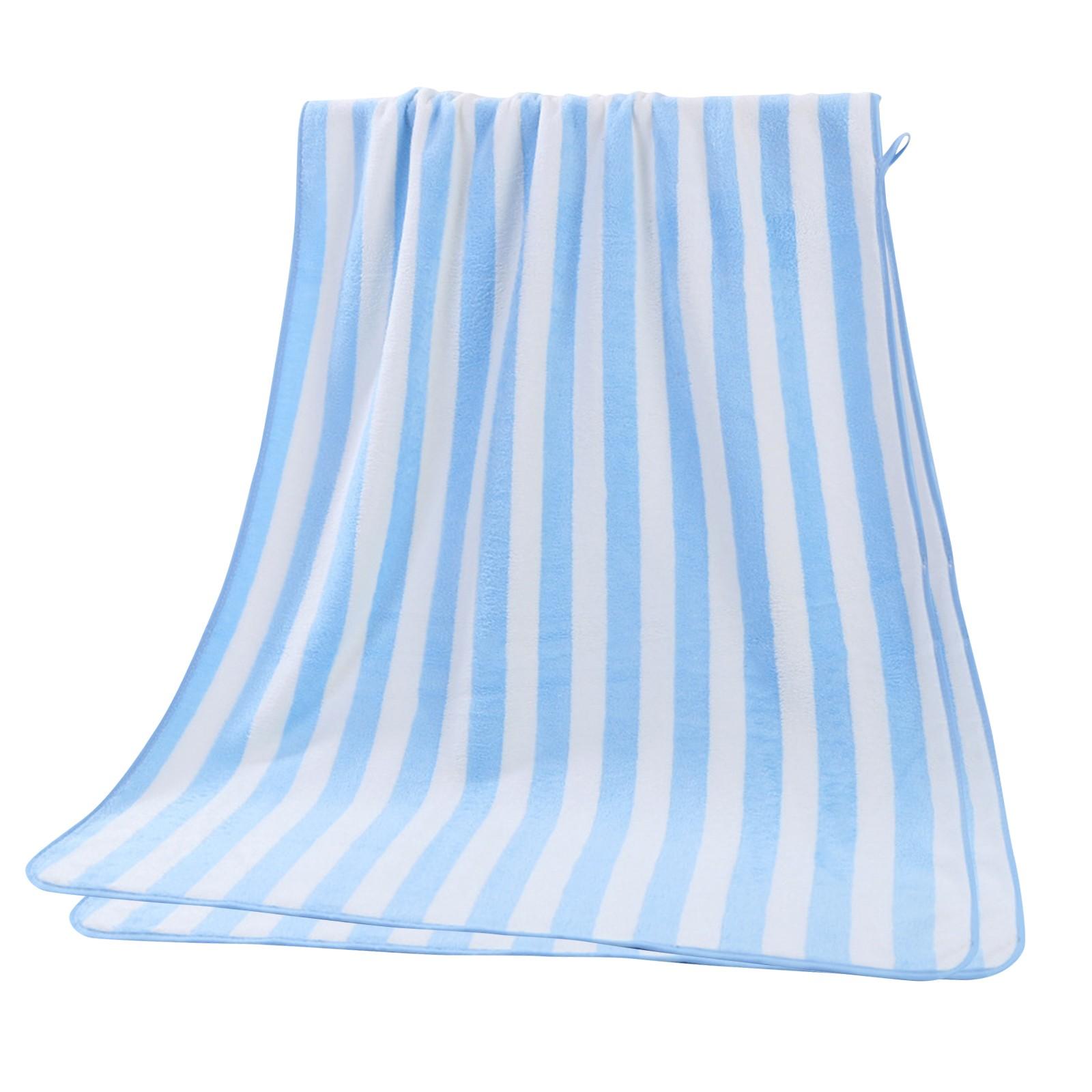 

Банное полотенце из кораллового флиса, полотенце для душа для взрослых, впитывающее утолщенное пляжное полотенце синий