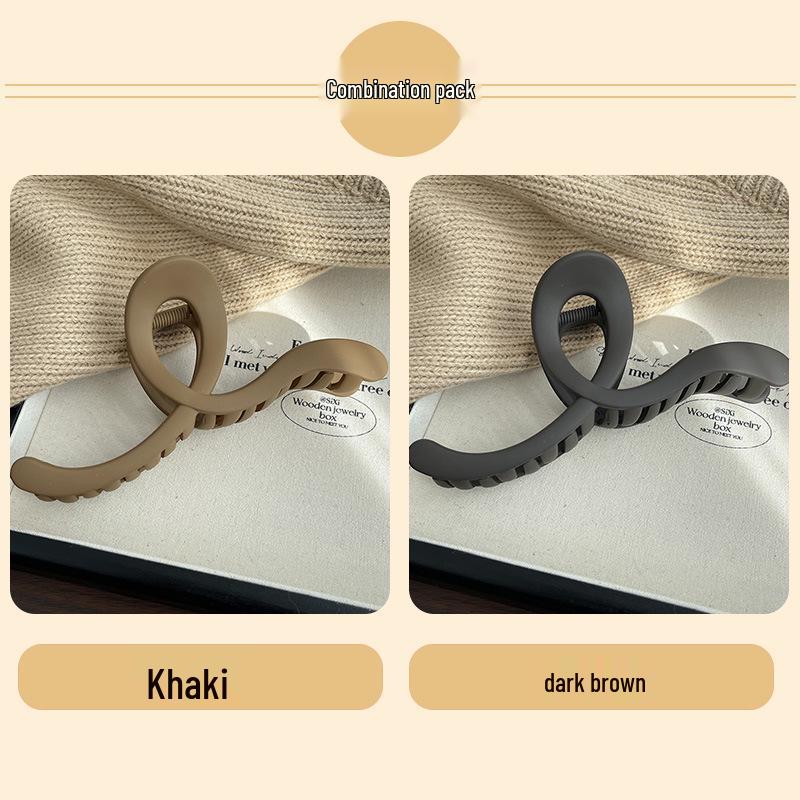 2024 Frosted Large Star Hair Clip - High-End Shark Clip Accessory for Women