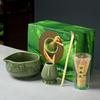 Japanese Style Ceramic Matcha Making Set Ceramic Bowl Matcha Teapoon Whisk Set Matcha Kit Gift Box Tea-making Accessories New