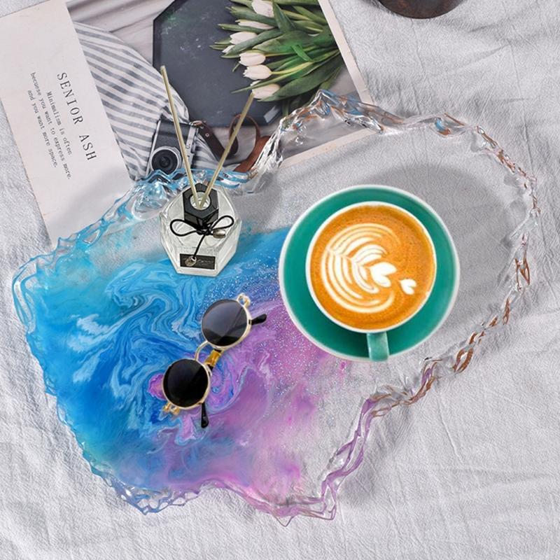 Silicone Tray Mold Silicone Muold for Resin Irregular Shaped Geode Tray Molds for Making Resin Craft  Home Decoration