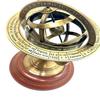 Zodiac Desk Decor Gift, Antique Finish Brass Astrological Armillary Sphere