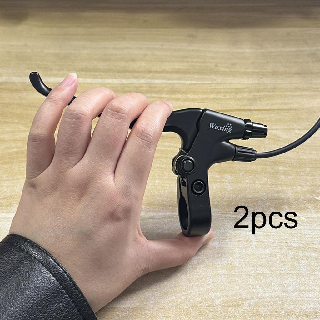 2x Bike Hand Brake Lever Black for Most Bicycles, Road Bikes, Mountain Bikes Spare Parts Handlebar
