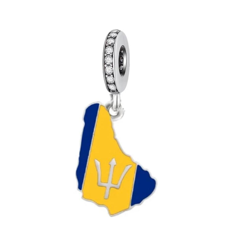 New S925 Silver Flag Balance Tower Charm Pendant for Bracelets Necklaces DIY Women Fine Jewelry Accessories