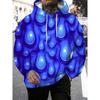 Autumn 3D Graffiti  Abstract Art Pattern Printed Hoodies Fashionable Casual Sports Long Sleeved Men's Hooded Sweatshirts