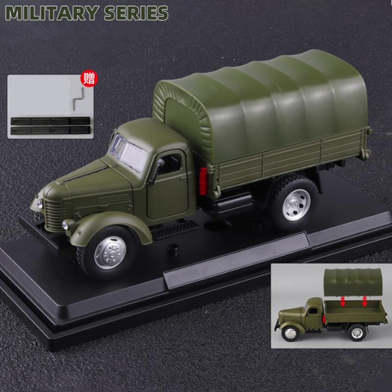 1/24 CA10 Legierung Taktischer LKW gepanzertes Fahrzeug Modell Militärisches Personaltransportfahrzeug Transportfahrzeuge Modell Ton Licht Kinder Spielzeug Geschenke