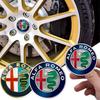 Car Tyre Wheel Center Hubcap Badge Protect Sticker For Alfa Romeo STELVIO Giulia 159 Giulietta 147 Mito 156 MTO Car Accessories