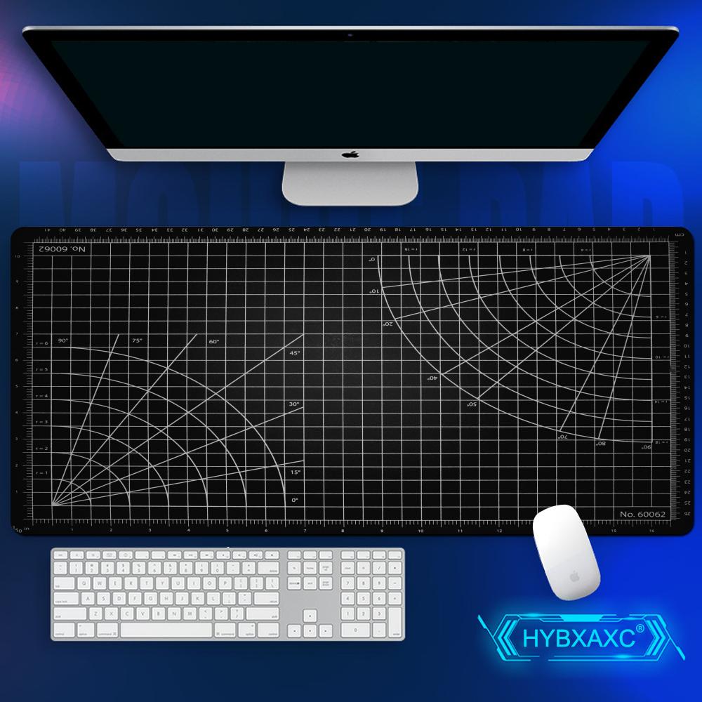 Cutting-Mat-white-on-black Mouse Pad Office Laptop Deskmat Anime Mousepad Gamer Keyboard Mouse Mat Computer Accessories
