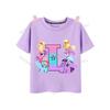 My Little Pony Girl T Shirt Twilight Sparkle Letter AZ TShirts Cartoon Kids Short Sleeve Tee Tops Casual Children Clothes