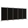 Vidaxl 5-Panel Room Divider, Black, 433X180 Cm, Fabric