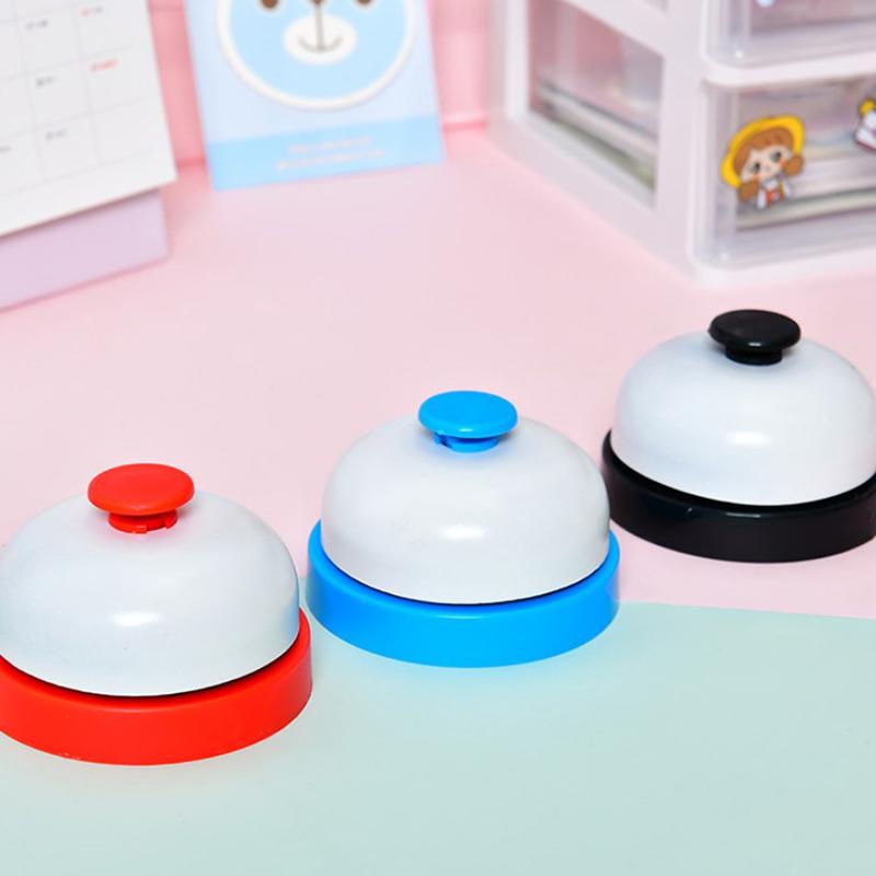 1pcs Surface Responder Ringing Smooth Bell Portable Hand Pressing Stainless Dog Bird Training Ring Bell Pet Supplies