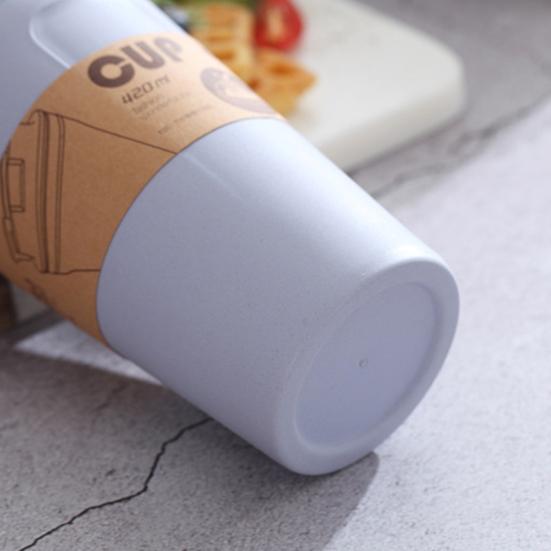 Kávový hrnek bez BPA Přenosný Vláknový Udržitelný Cestovní Termohrnek Hrnček pro Domov