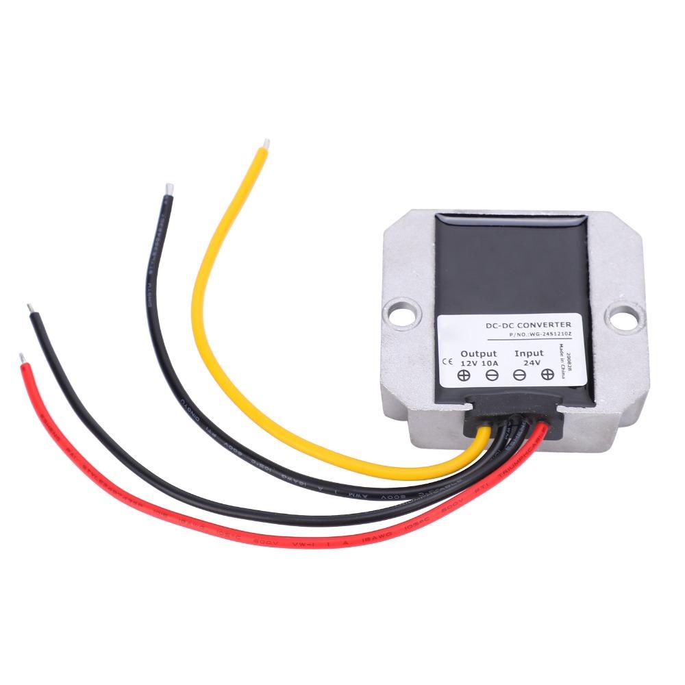 24V to 12V DC Power Converter 10A 120W Waterproof Switching Power Supply Efficient DC-DC Reducer Step Down Converter Automotive