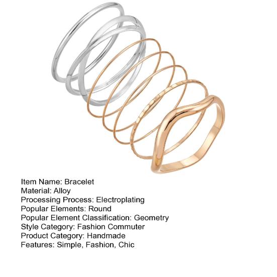 7 Pcs Gold Silver Bangle Bracelet Set for Women Multi Layer Stackable Cuff Bracelets Minimalist Boho Bangle Jewelry Gift for Her