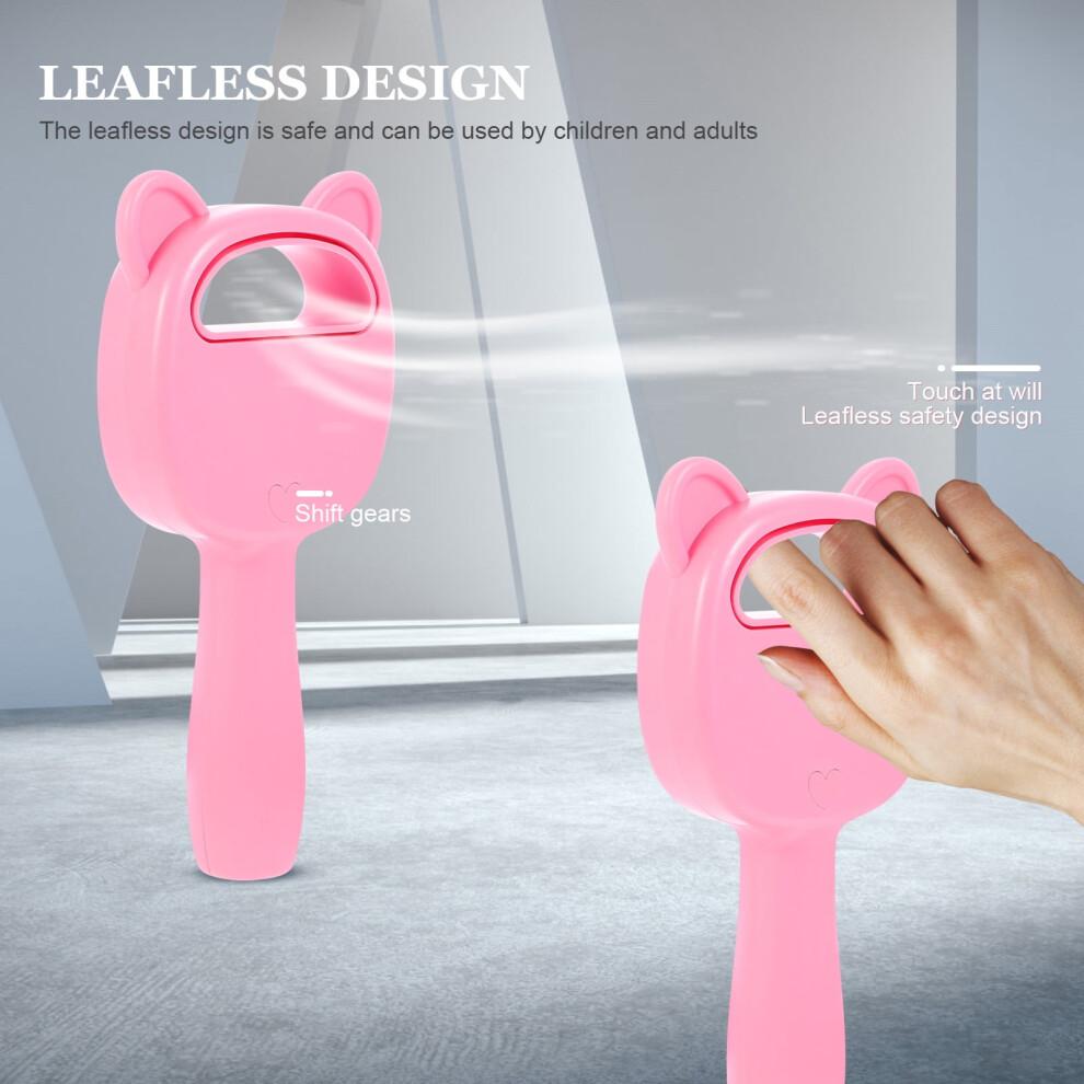GOOHOCHY Bladeless Handheld Fan Small USB Rechargeable Personal Cat Fan for Home Travel
