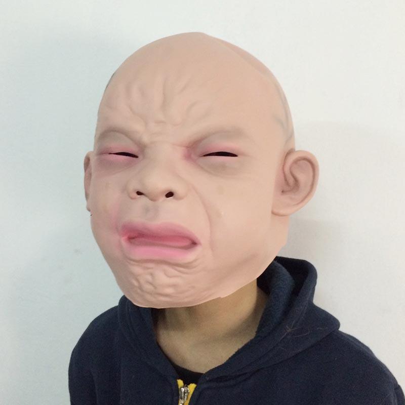 

Funny crying latex mask One size бежевый