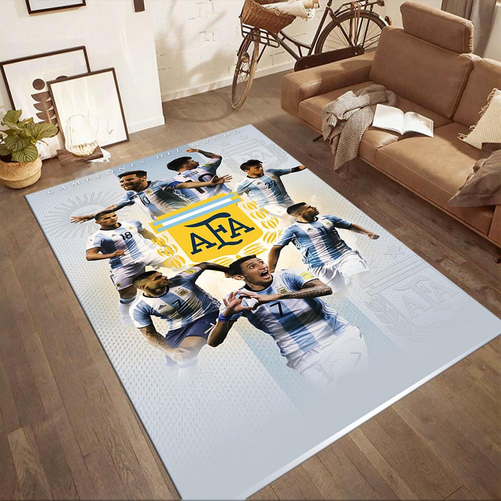 Tappeto Messi 572 Perfetto per Balcone Sala Giochi Decorare stanza Soggiorni Tappeto Antiscivolo Anime Ufficio Decor