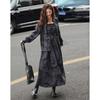 New Chinese Style Ink Print Shirt and Suspender Dress Set