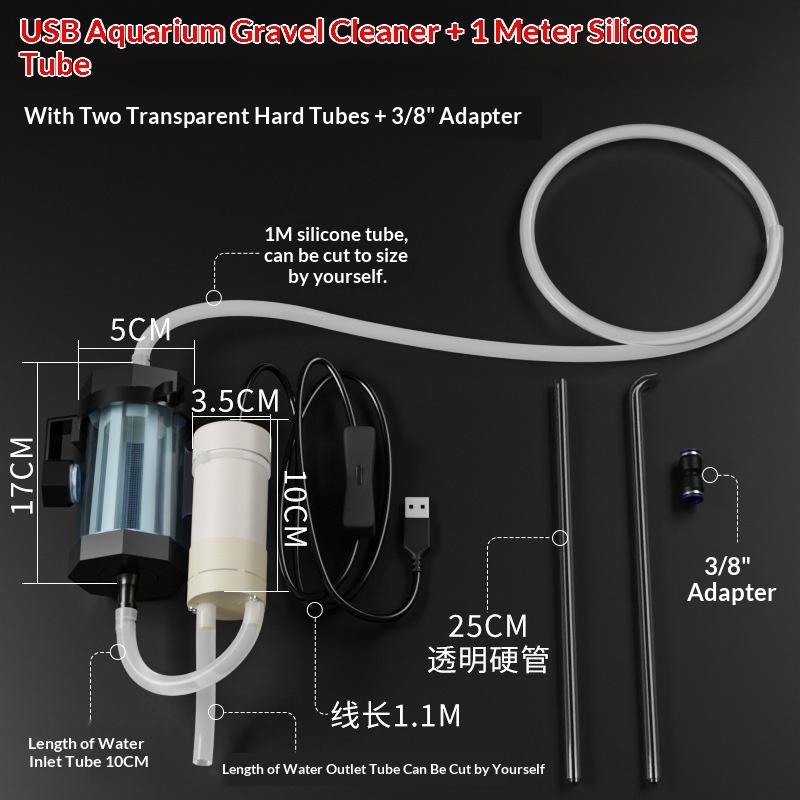 Innovative 280GPH USB Aquarium Water Changer Essential for Aquarium Enthusiasts A1