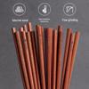 Suncha Natural Solid Wood Carved Chopsticks, 10-Pair Set