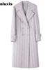 Fall/Winter New Arrivals High-End Long Maxi Coat Wide Fit Tweed Wool Blend Overcoat